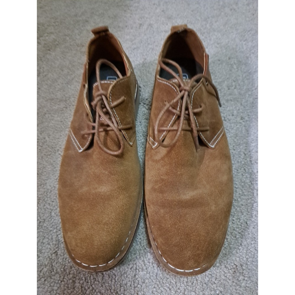 Propet Finn Men's 12 M Tan Suede Leather Oxford Casual Shoes Lace Up Comfort NEW